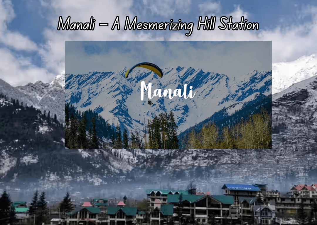 Snowy mountains near Manali